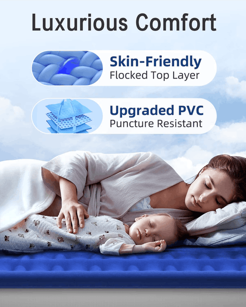 Xsleep Queen Air Mattress with Built-in Pump