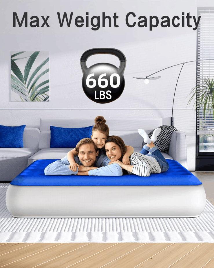 Xsleep Queen Air Mattress with Built-in Pump